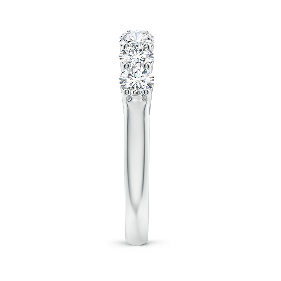 3.9mm FGVS Lab-Grown Half Eternity Seven Stone Diamond Wedding Band in White Gold side 299