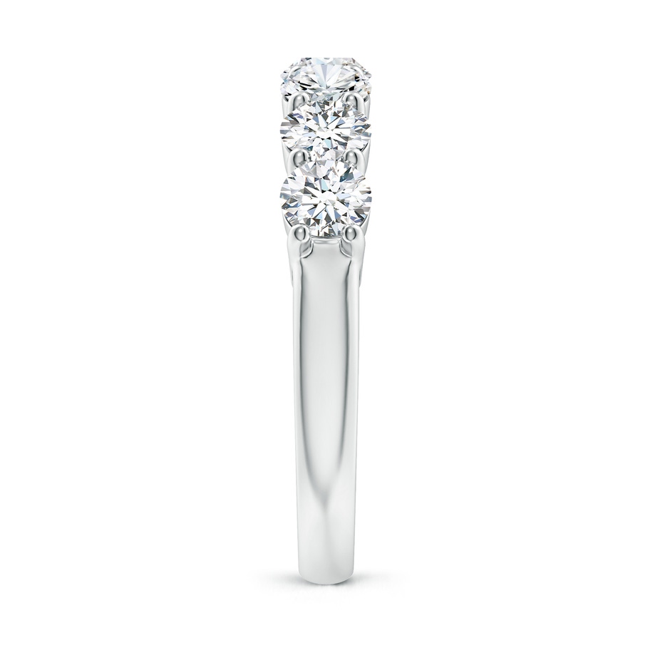 4.2mm FGVS Lab-Grown Half Eternity Seven Stone Diamond Wedding Band in White Gold side 299