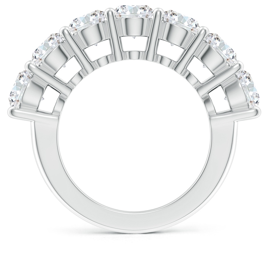 5.4mm FGVS Lab-Grown Half Eternity Seven Stone Diamond Wedding Band in White Gold side 199