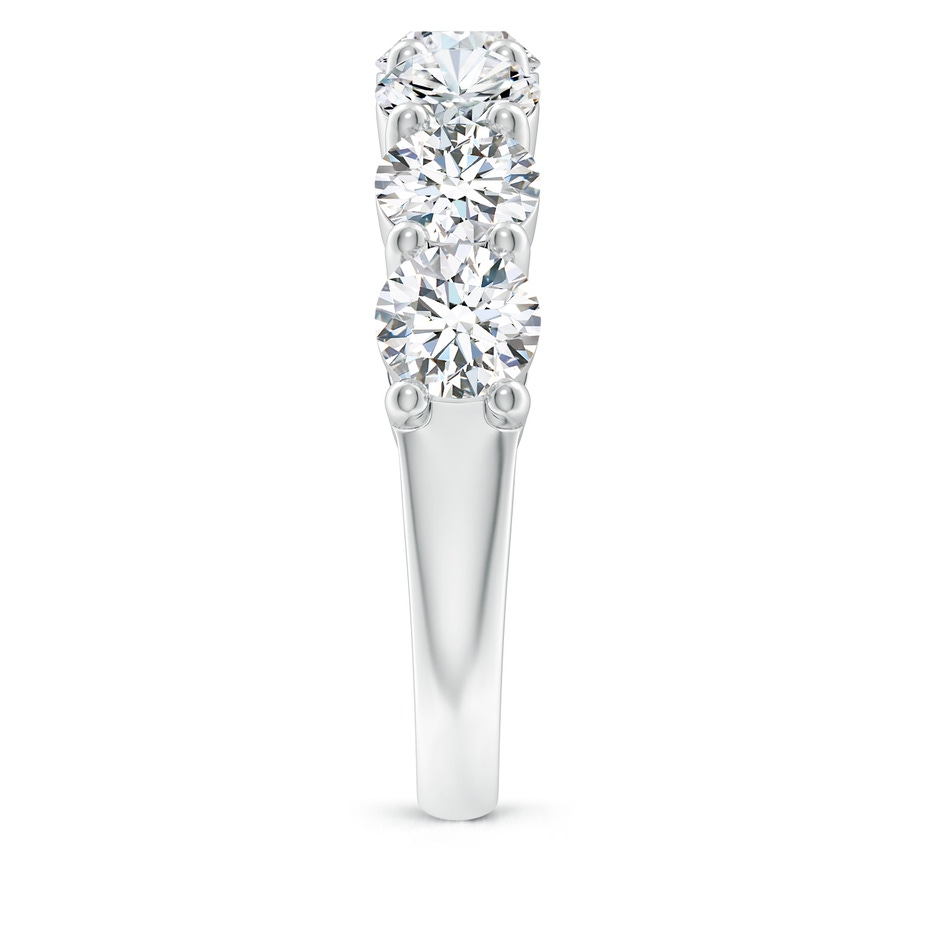5.4mm FGVS Lab-Grown Half Eternity Seven Stone Diamond Wedding Band in White Gold side 299