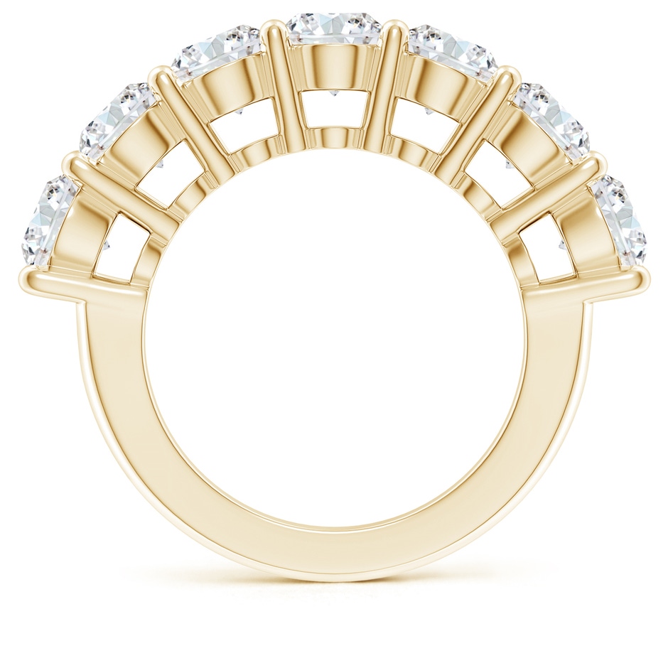 5.4mm FGVS Lab-Grown Half Eternity Seven Stone Diamond Wedding Band in Yellow Gold side 199