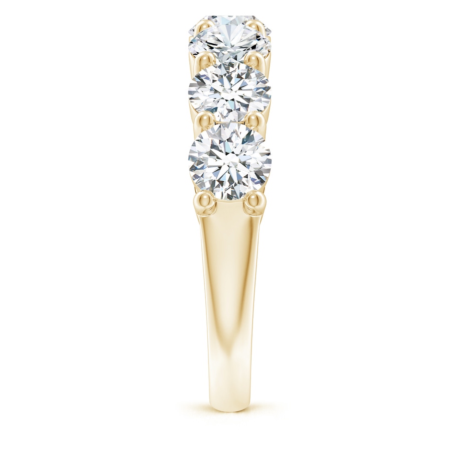 5.4mm FGVS Lab-Grown Half Eternity Seven Stone Diamond Wedding Band in Yellow Gold side 299