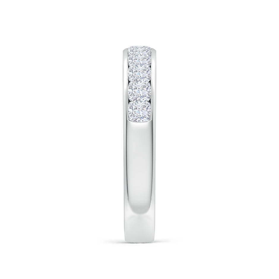 2.5mm FGVS Lab-Grown Channel-Set Cushion Diamond Half Eternity Wedding Band in P950 Platinum side 299