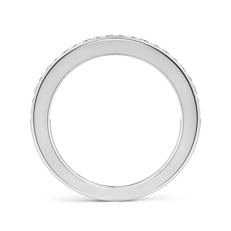 3mm FGVS Lab-Grown Channel-Set Cushion Diamond Half Eternity Wedding Band in P950 Platinum side 199