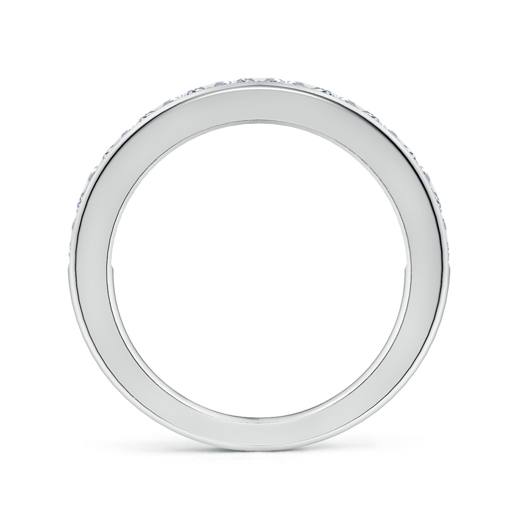 3mm FGVS Lab-Grown Channel-Set Cushion Diamond Half Eternity Wedding Band in White Gold - side 199