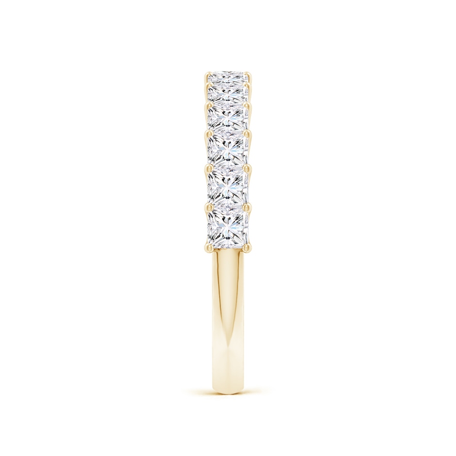 2.5mm FGVS Lab-Grown Shared Prong-Set Princess-Cut Diamond Half Eternity Wedding Band in Yellow Gold side 299