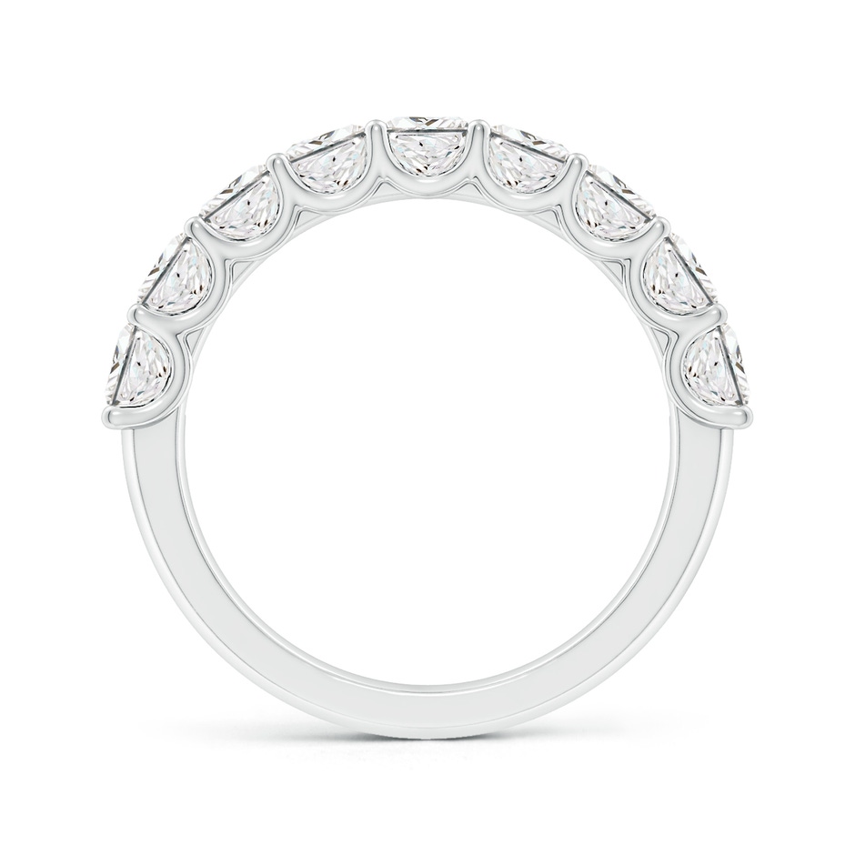 3.5mm FGVS Lab-Grown Shared Prong-Set Princess-Cut Diamond Half Eternity Wedding Band in P950 Platinum side 199