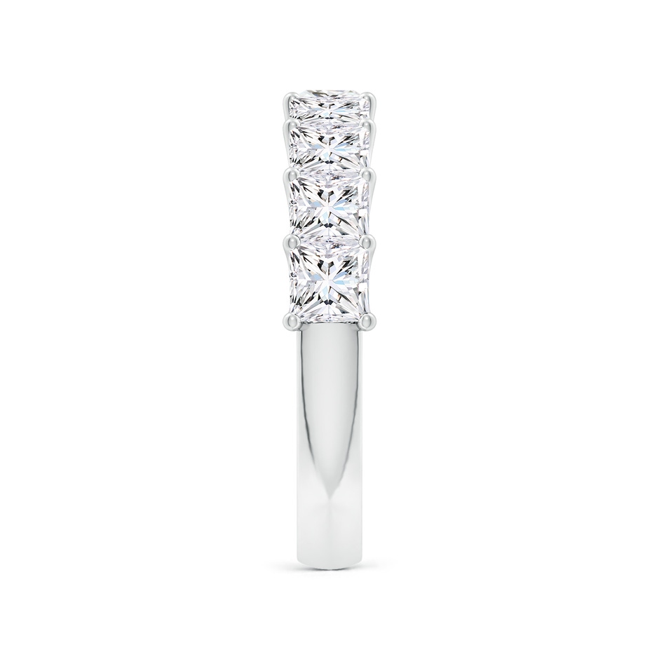 3.5mm FGVS Lab-Grown Shared Prong-Set Princess-Cut Diamond Half Eternity Wedding Band in P950 Platinum side 299