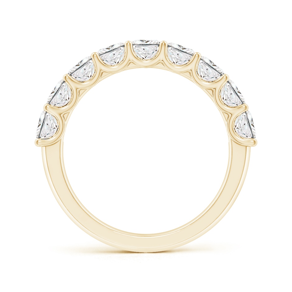 3.5mm FGVS Lab-Grown Shared Prong-Set Princess-Cut Diamond Half Eternity Wedding Band in Yellow Gold side 199