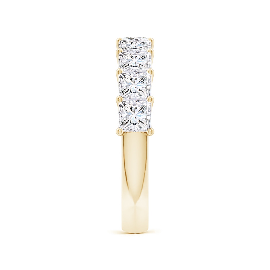 3.5mm FGVS Lab-Grown Shared Prong-Set Princess-Cut Diamond Half Eternity Wedding Band in Yellow Gold side 299