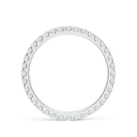 1.7mm FGVS Lab-Grown Shared Prong-Set Diamond Eternity Wedding Band for Her in 55 18K White Gold