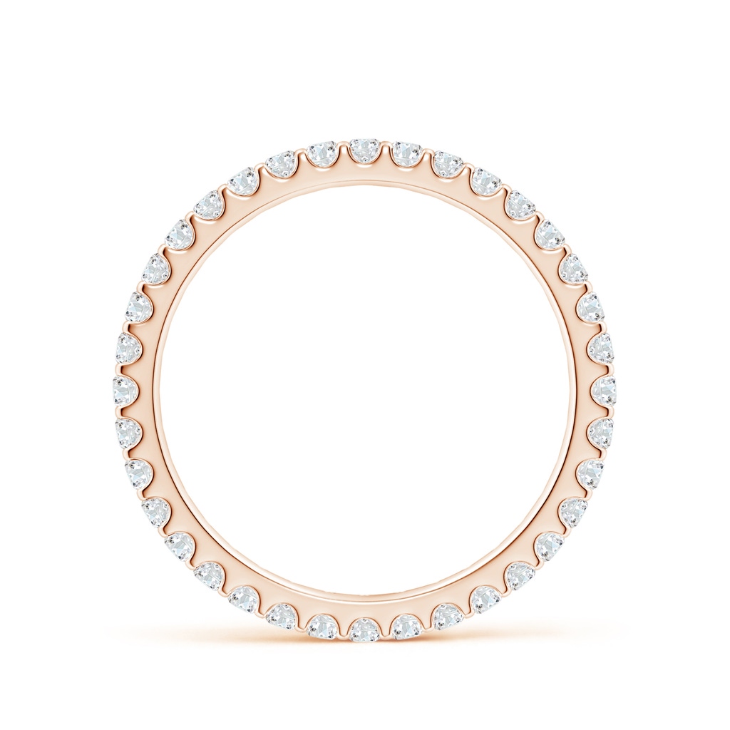 1.7mm FGVS Lab-Grown Shared Prong-Set Diamond Eternity Wedding Band for Her in 55 Rose Gold - side 199