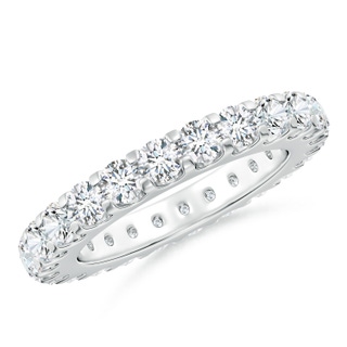 3mm FGVS Lab-Grown Shared Prong-Set Diamond Eternity Wedding Band for Her in 55 P950 Platinum