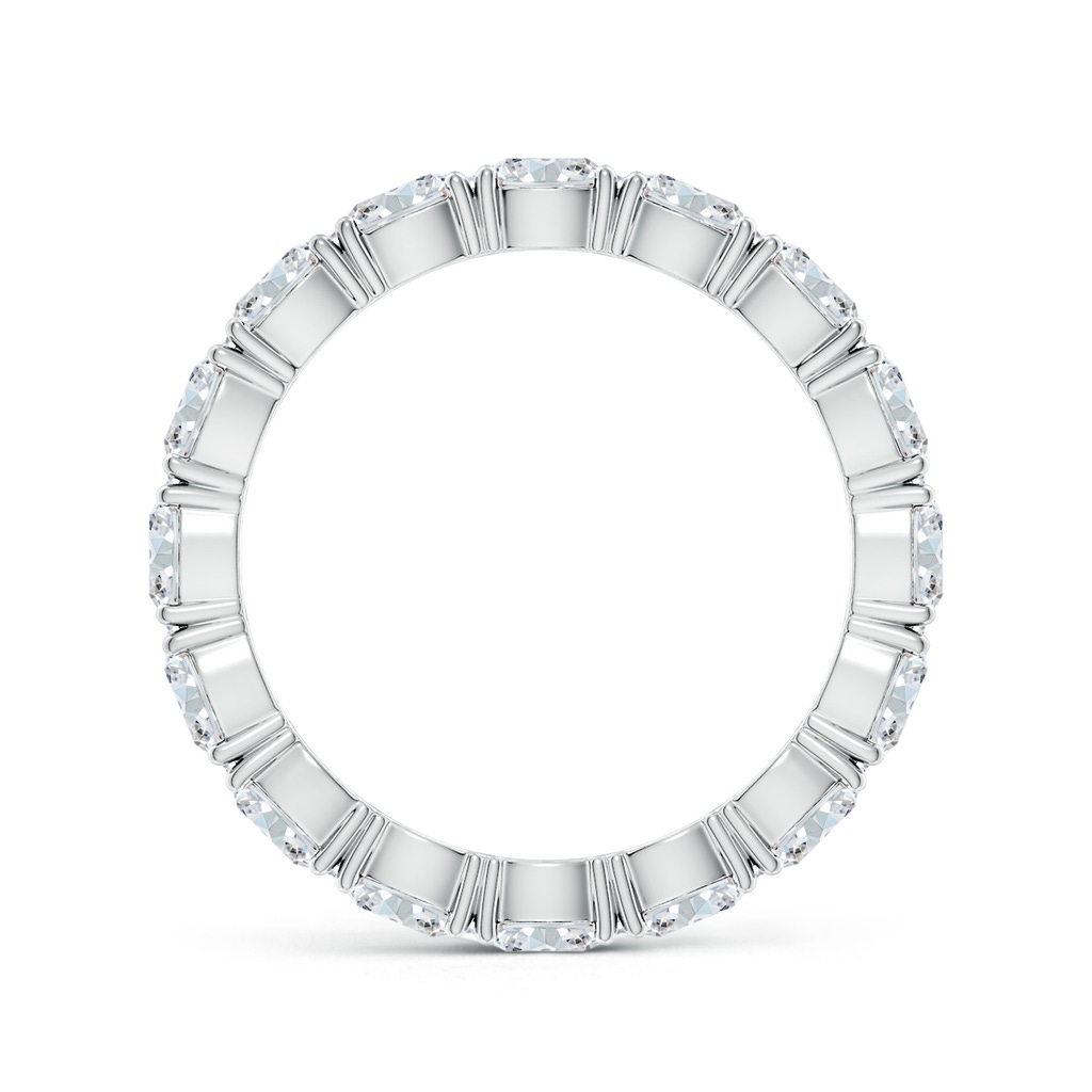 4x3mm FGVS Lab-Grown East-West Oval Diamond Eternity Wedding Band in 60 S999 Silver - side 199