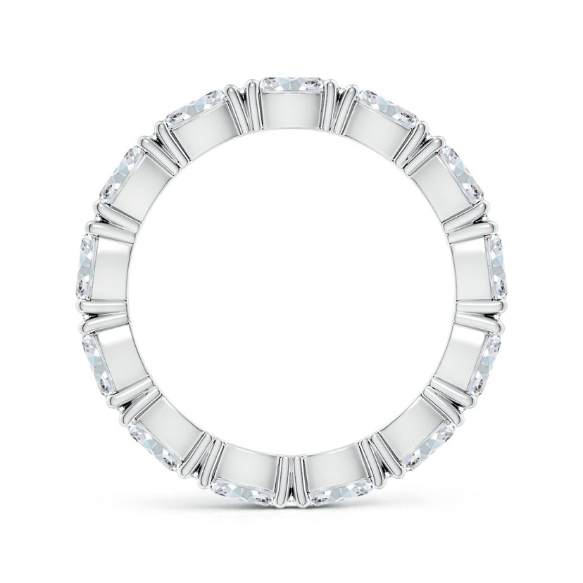 Lab-Grown East-West Oval Diamond Eternity Wedding Ring