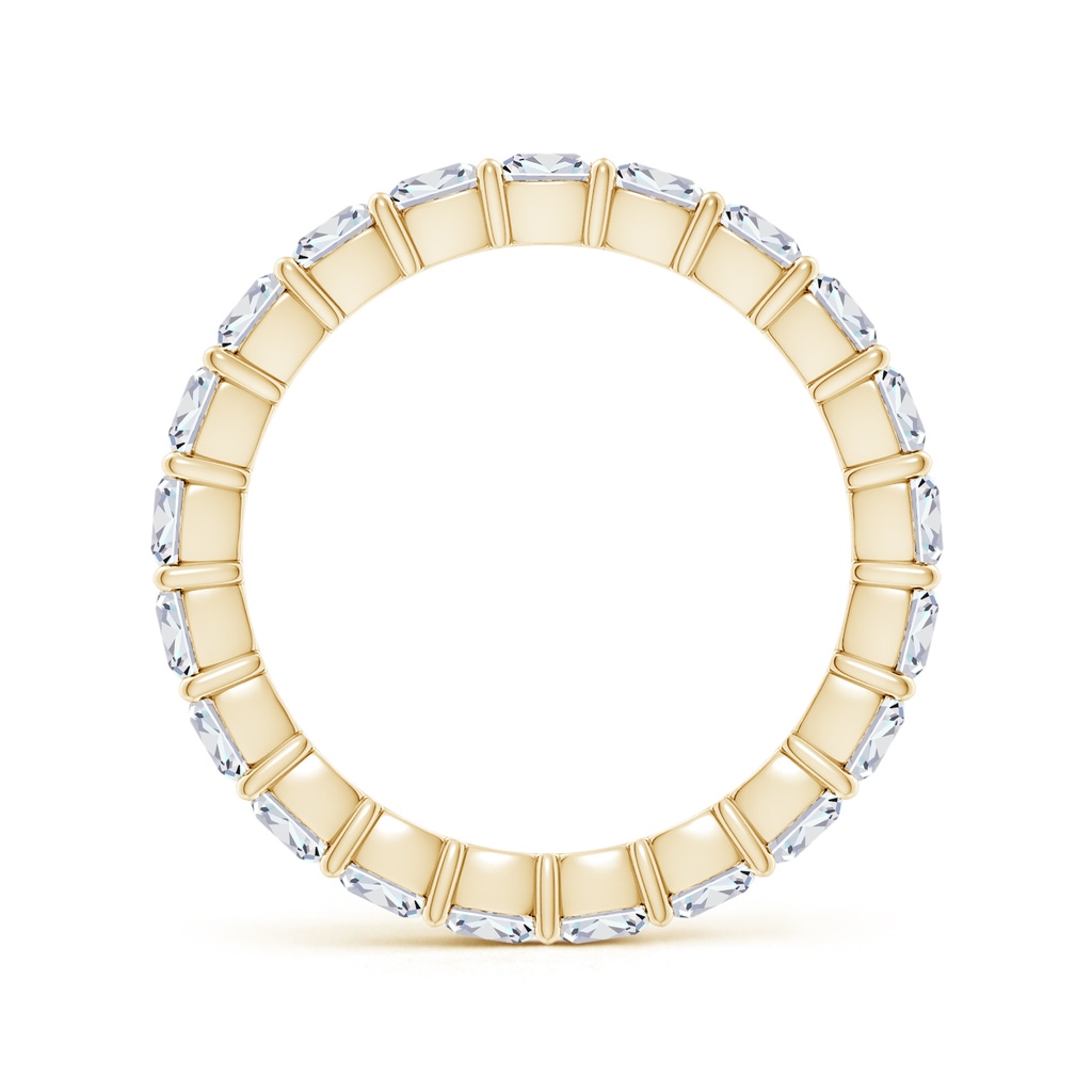 3mm FGVS Lab-Grown North-South Cushion Diamond Classic Eternity Wedding Band in 60 Yellow Gold - side 199