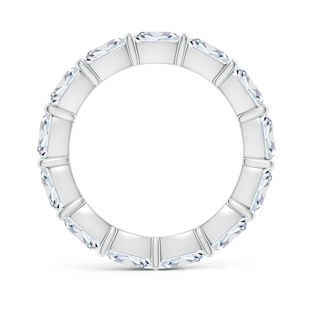 5mm FGVS Lab-Grown North-South Cushion Diamond Classic Eternity Wedding Band in 70 S999 Silver - side 199