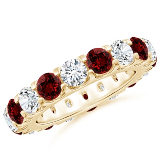 Round Lab-Grown Lab Grown Ruby