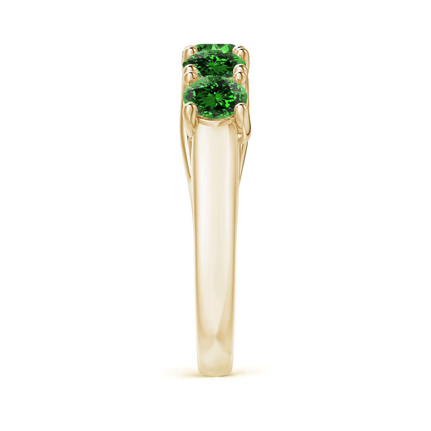 Premium - Lab-Grown Emerald / 1.75 CT / 14 KT Yellow Gold