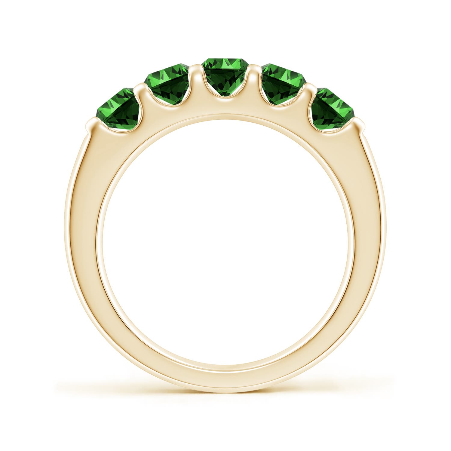 Premium - Lab-Grown Emerald / 1.35 CT / 14 KT Yellow Gold