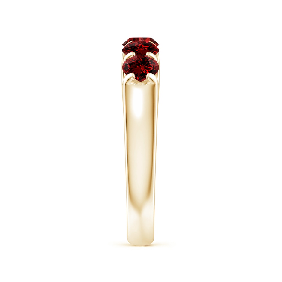 4.2mm Labgrown Lab-Grown Shared Prong Set Half Eternity Ruby Wedding Band in Yellow Gold side 299