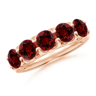 Round Lab-Grown Lab Grown Ruby