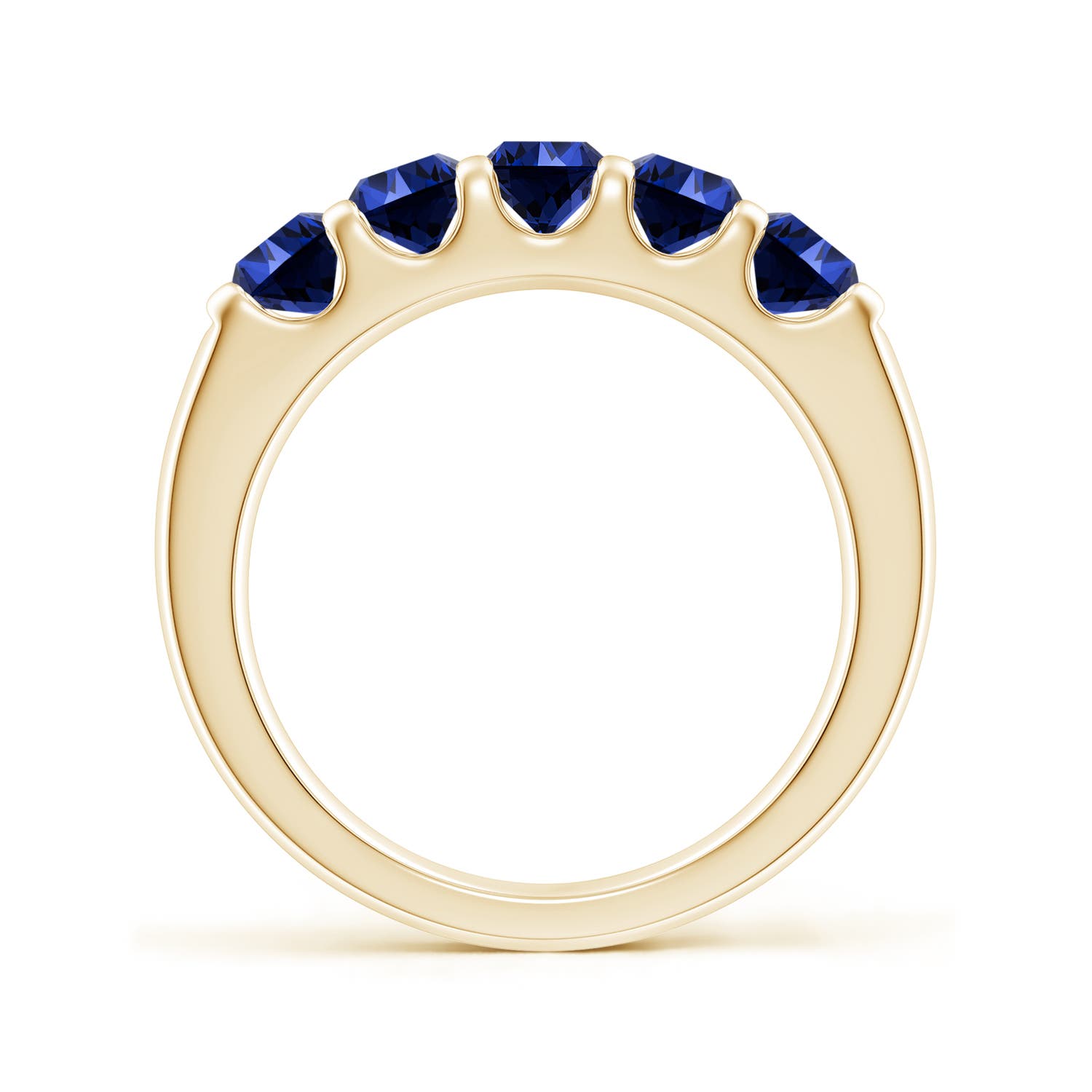 Premium - Lab-Grown Blue Sapphire / 1.75 CT / 14 KT Yellow Gold