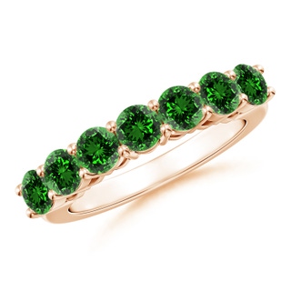 Round Lab-Grown Lab Grown Emerald