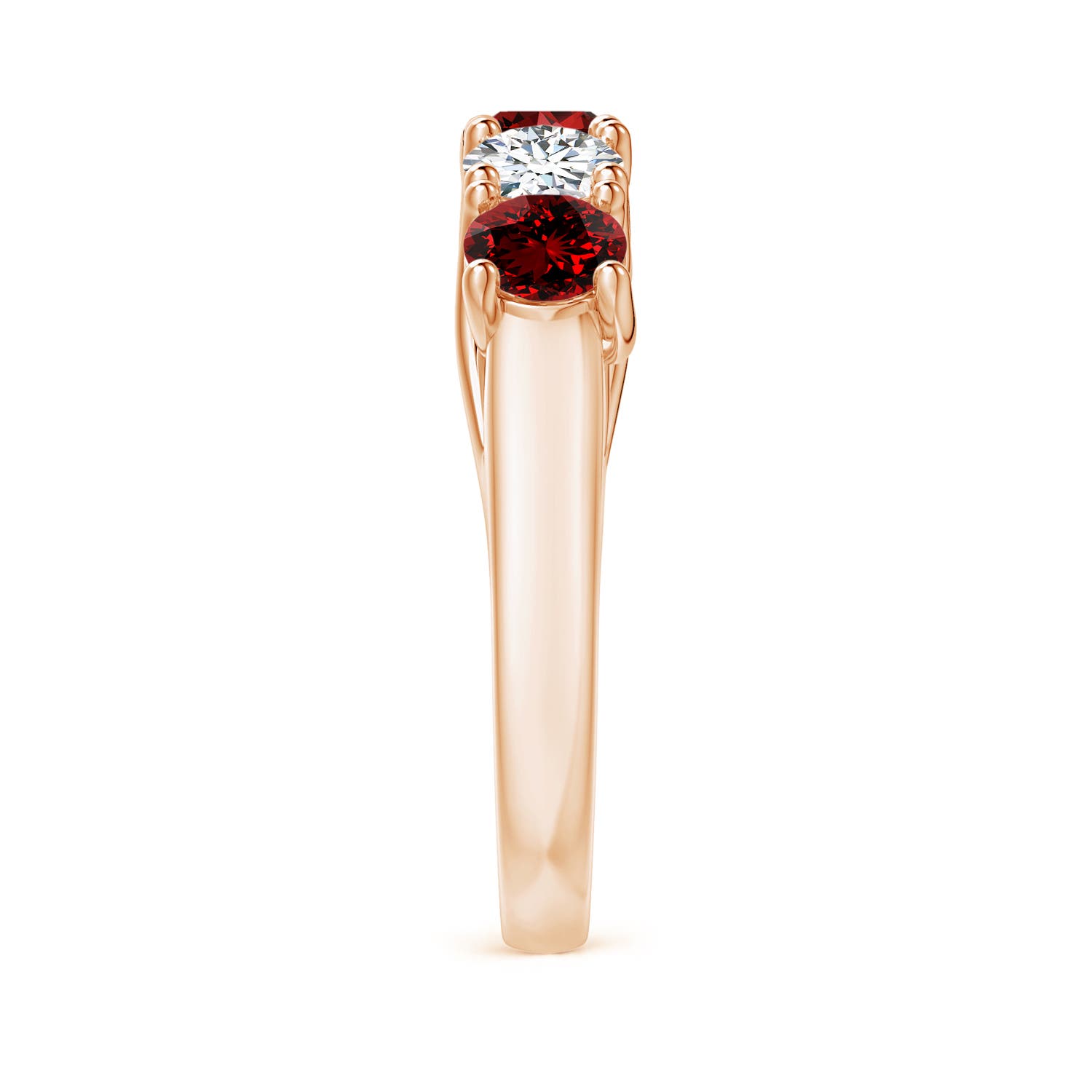 Premium - Lab-Grown Ruby / 2.08 CT / 14 KT Rose Gold