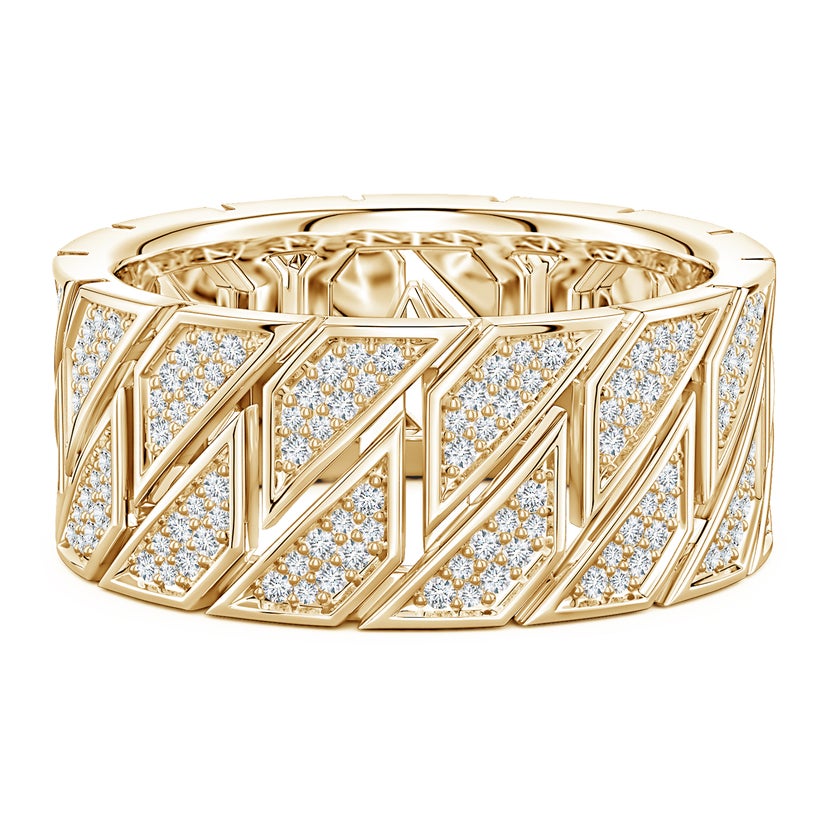 gold and diamond dress ring Fancy Intense Yellow Round Diamond Dress Ring