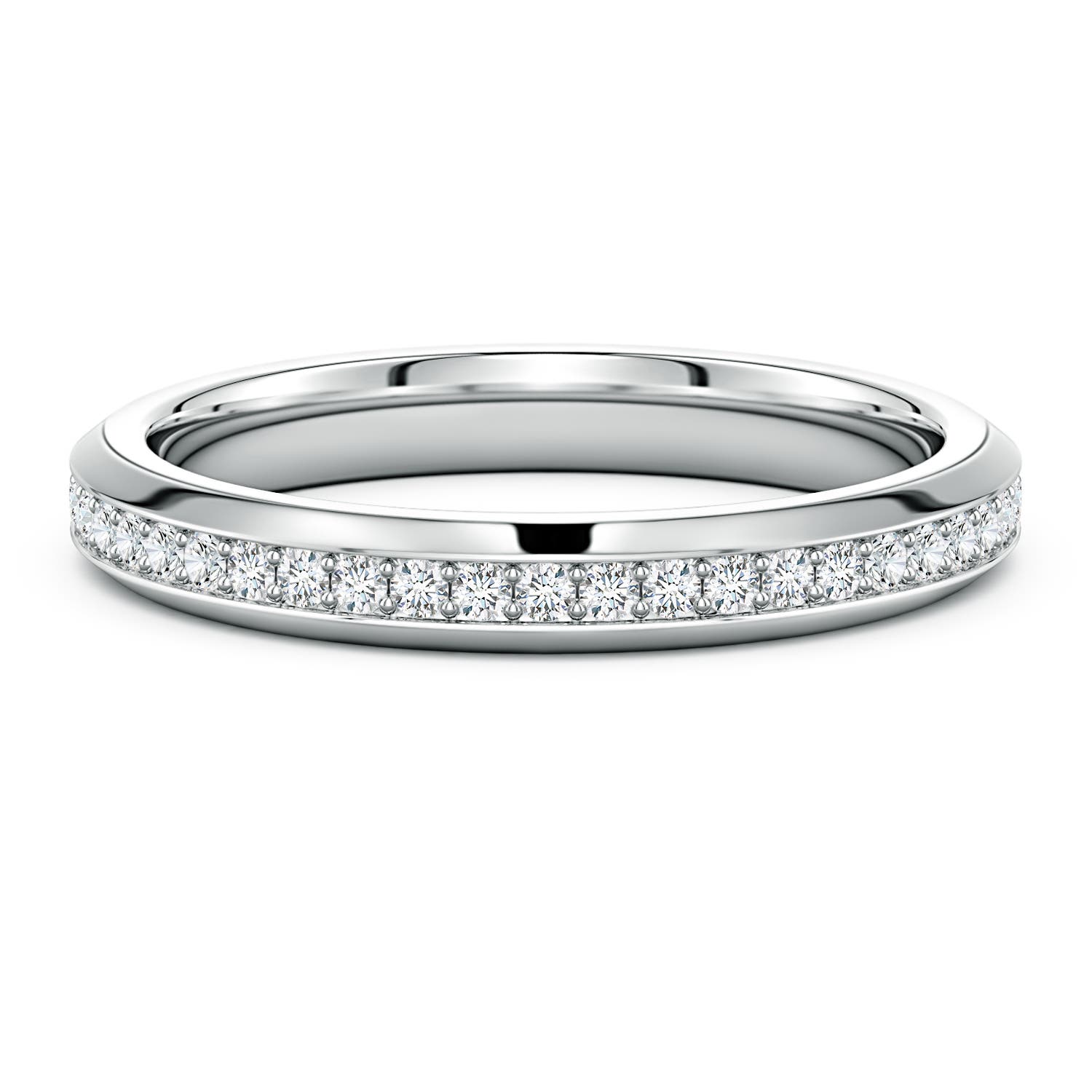 1.4mm FGVS Men’s Lab-Grown Diamond Eternity Ring in 18CT White Gold