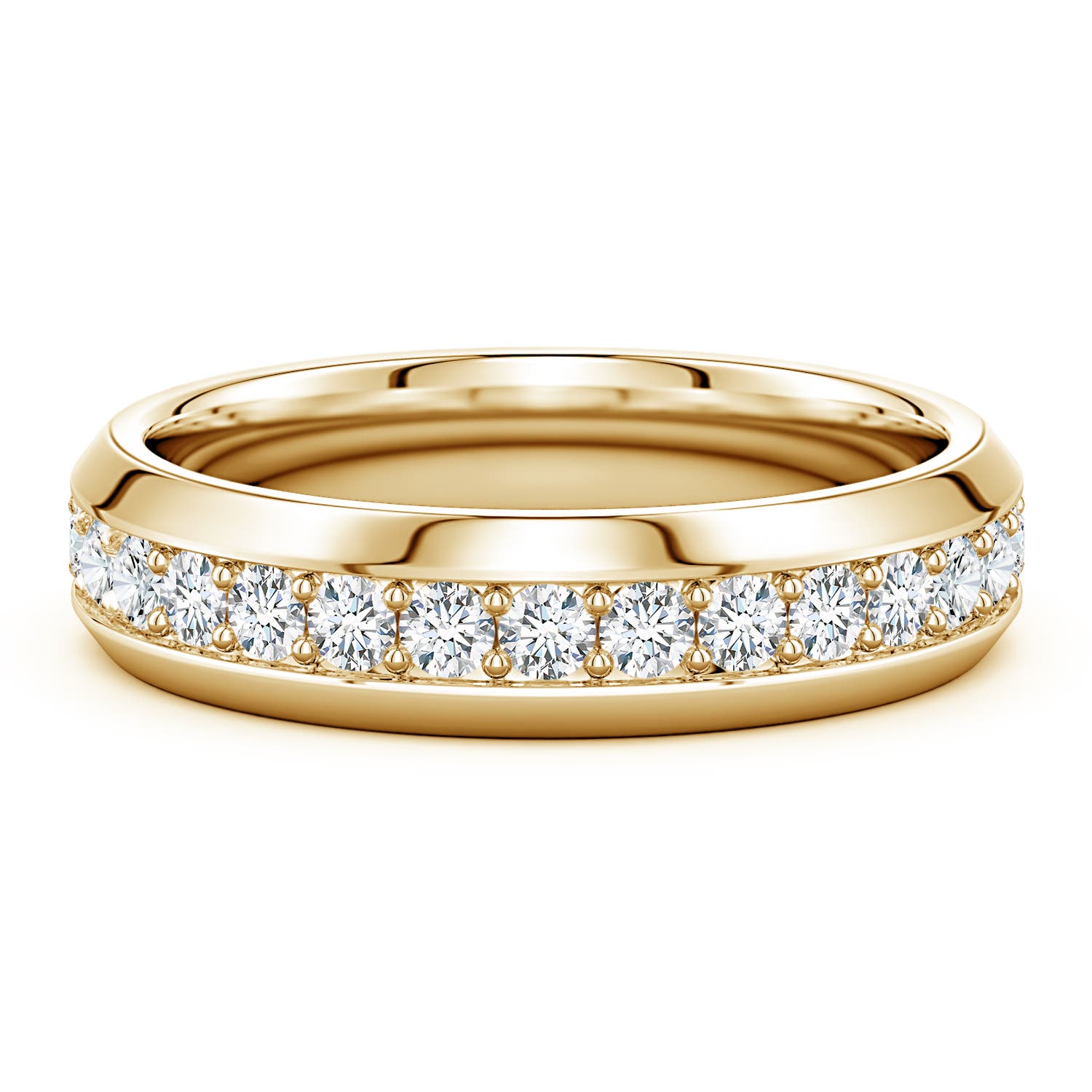 2.3mm FGVS Men’s Lab-Grown Diamond Eternity Ring in 18CT Yellow Gold