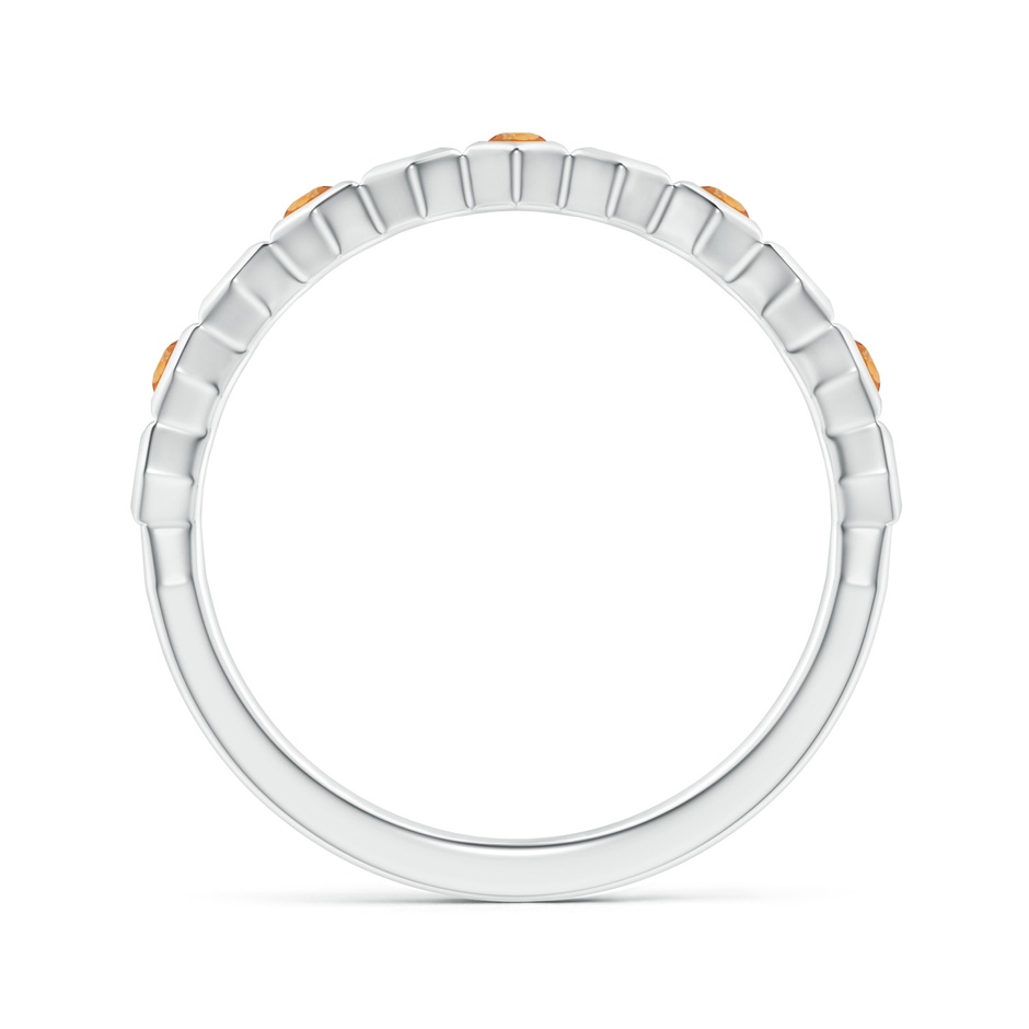 1.5mm AAA Natori x Angara Alternate Hexagonal Citrine Band in White Gold side 1