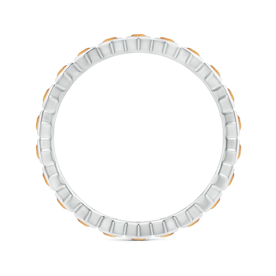 1.5mm AAA Natori x Angara Hexagonal Citrine Eternity Band in 55 White Gold side 1