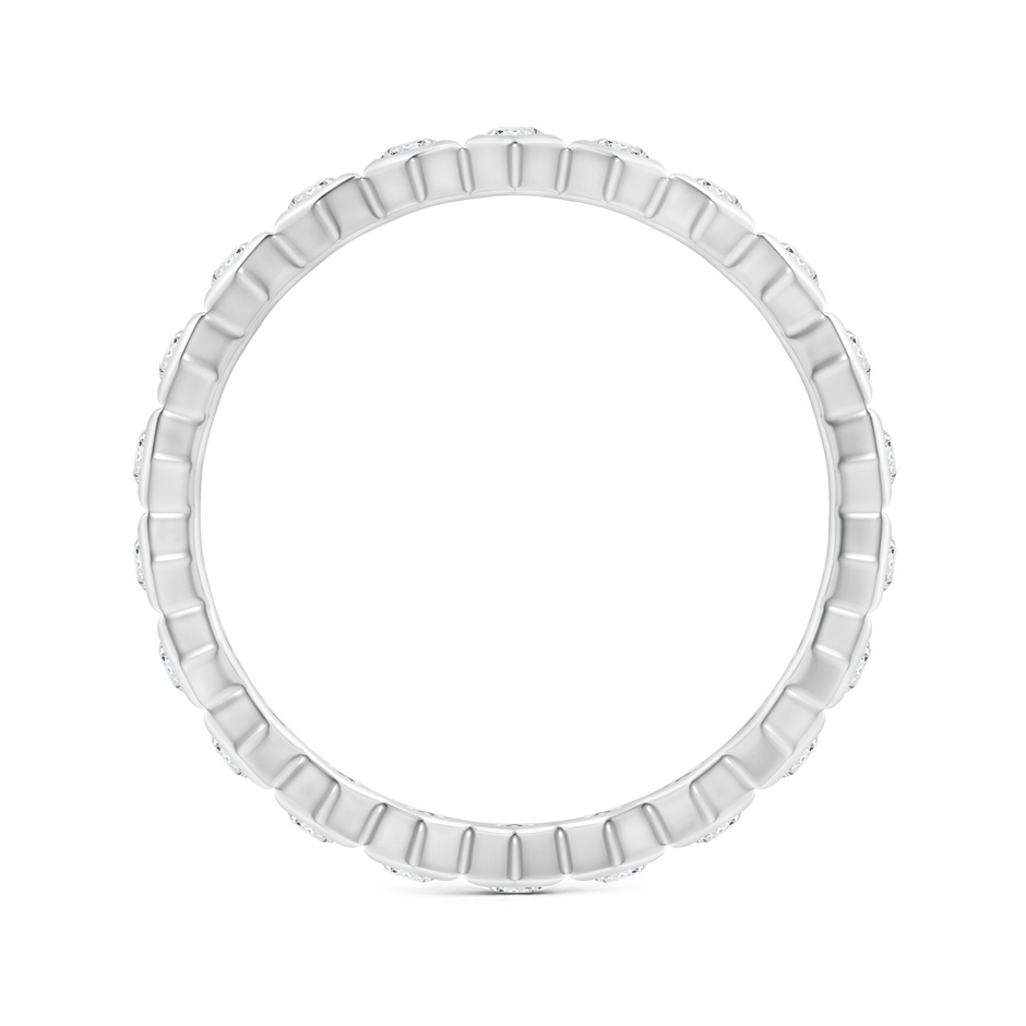 1.5mm IJI1I2 Natori x Angara Hexagonal Diamond Eternity Band in 75 White Gold side 1