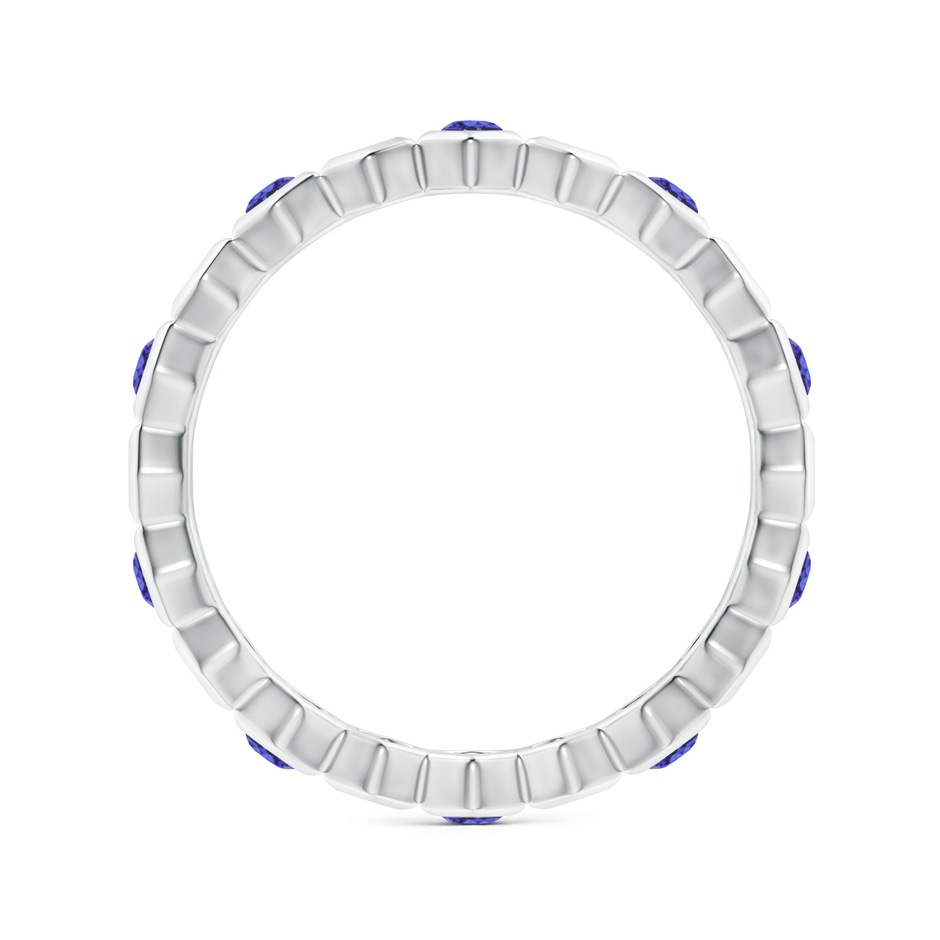 2mm AAA Natori x Angara Hexagonal Alternate Tanzanite Eternity Band in 55 White Gold side 1