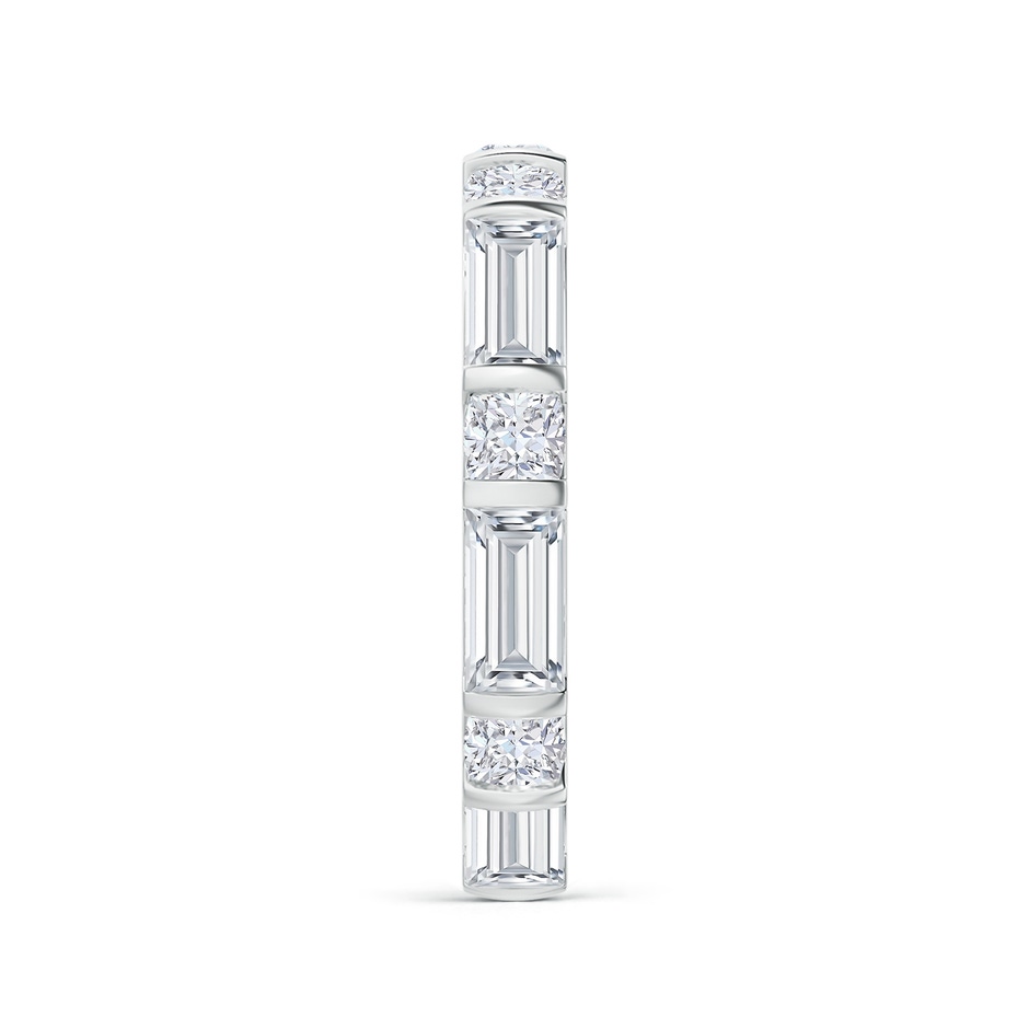 6x3mm FGVS Natori x Angara Orient Express Lab-Grown Baguette & Cushion Diamond Eternity Band in 65 White Gold side 299