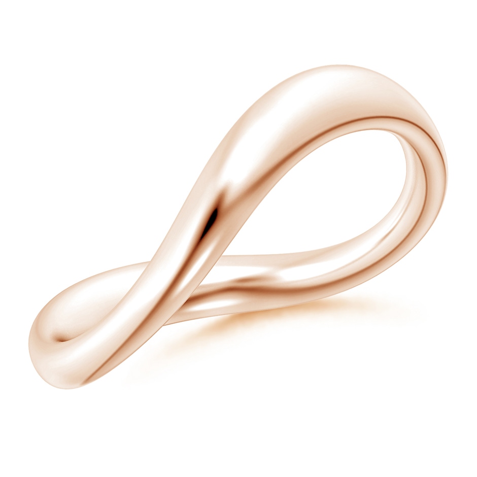 Natori x Angara Shangri-la - Brush Stroke Shangri-La Stackable Ring in Rose Gold 