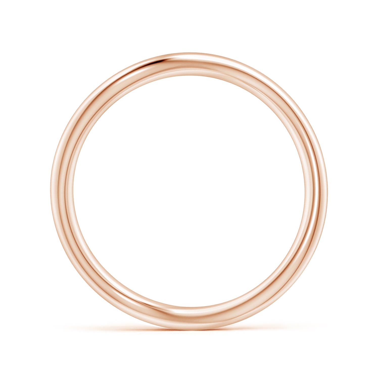 Natori x Angara Shangri-la - Brush Stroke Shangri-La Stackable Ring in Rose Gold - side 1