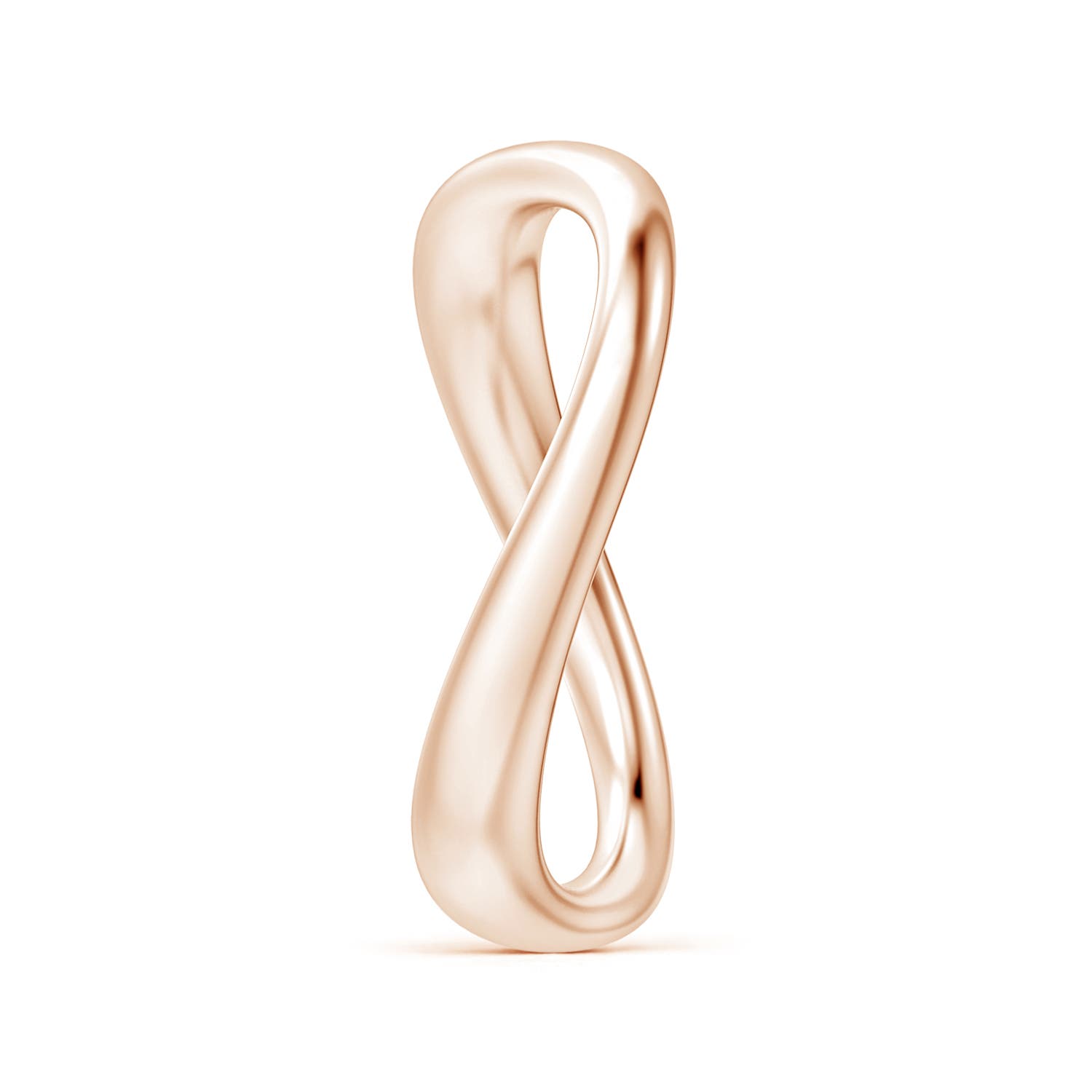 Natori x Angara Shangri-la - Brush Stroke Shangri-La Stackable Ring in Rose Gold - side 2