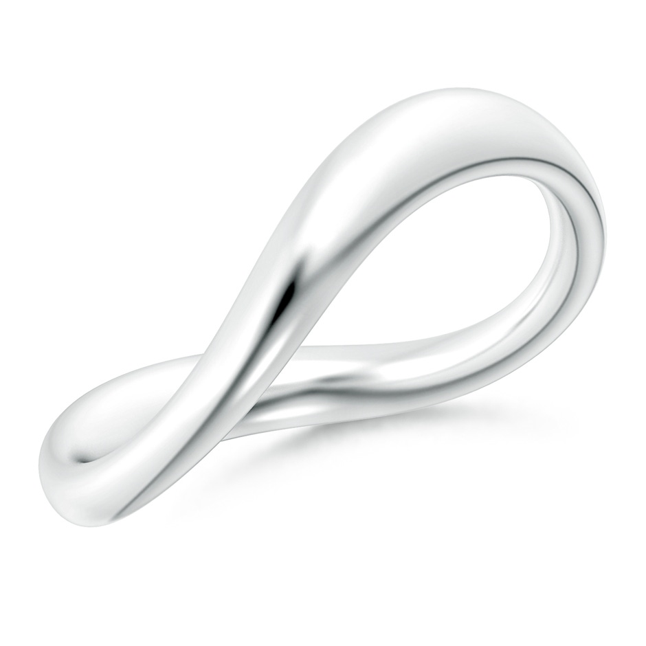 Natori x Angara Shangri-la - Brush Stroke Shangri-La Stackable Ring in White Gold 