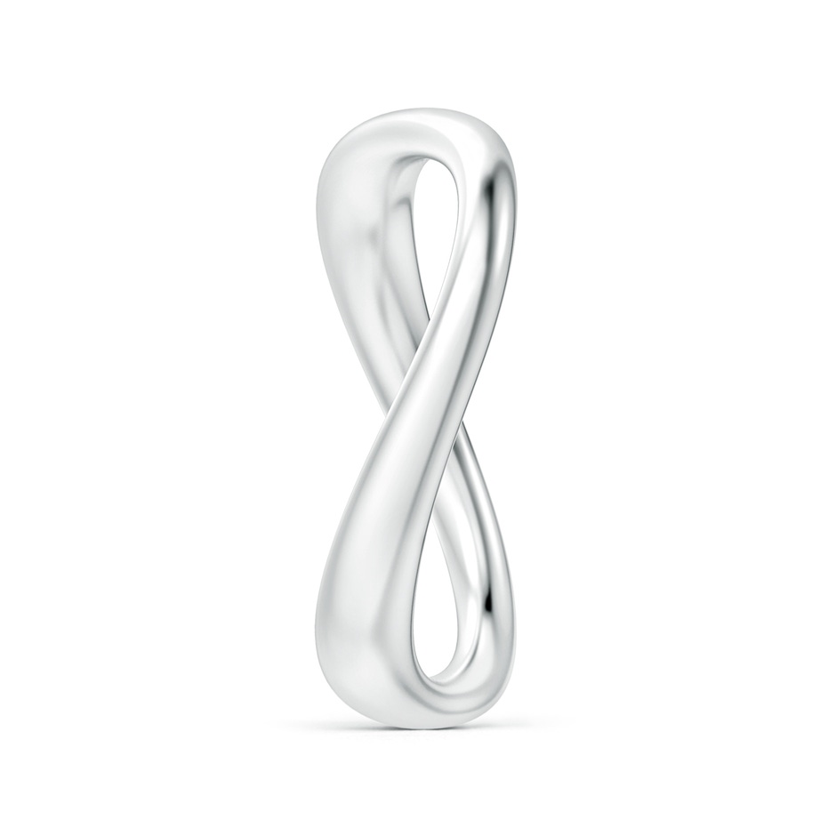 Natori x Angara Shangri-la - Brush Stroke Shangri-La Stackable Ring in White Gold side-2