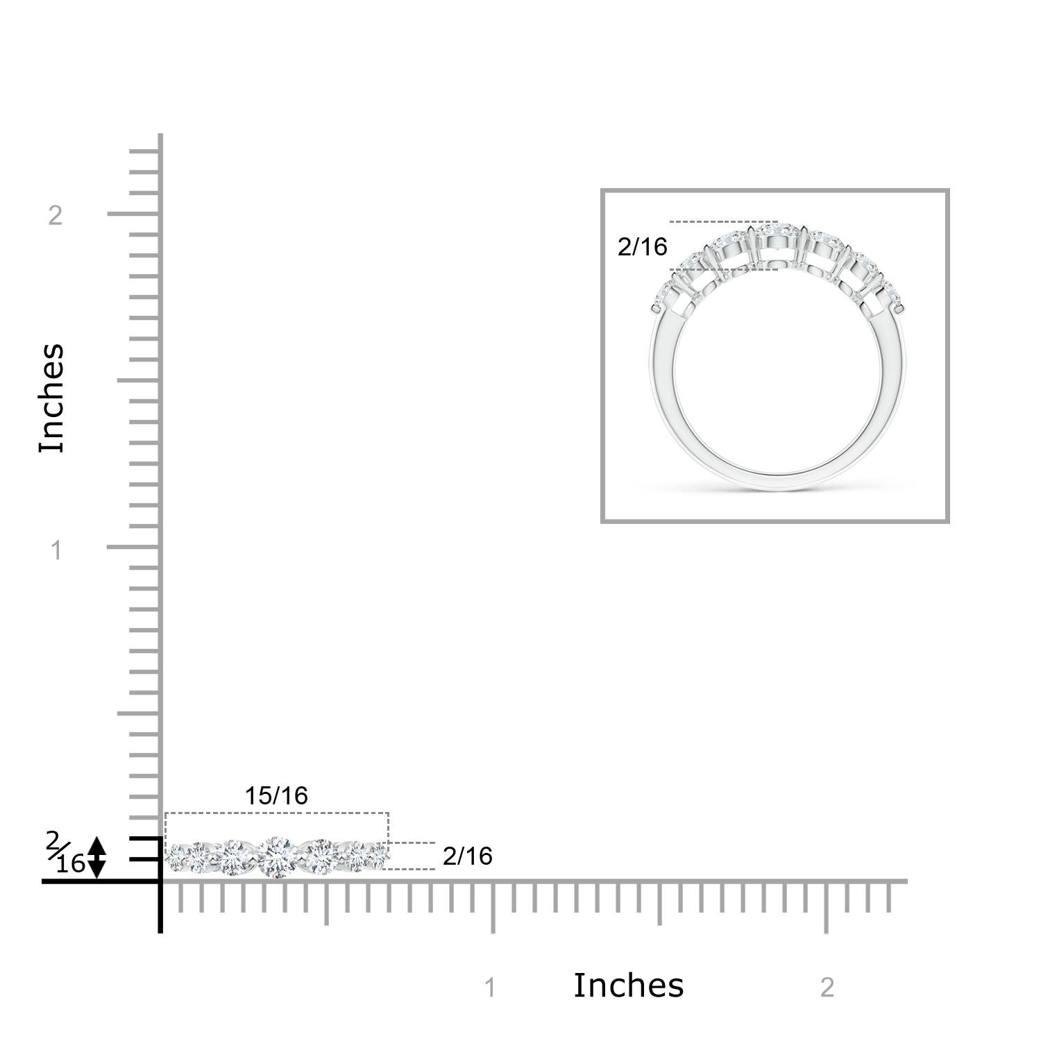 F-G, VS / 0.81 CT / 14 KT White Gold