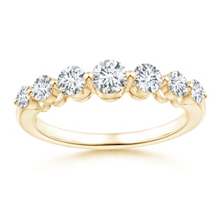 Classic Bar-Set Diamond Three Stone Ring | Angara