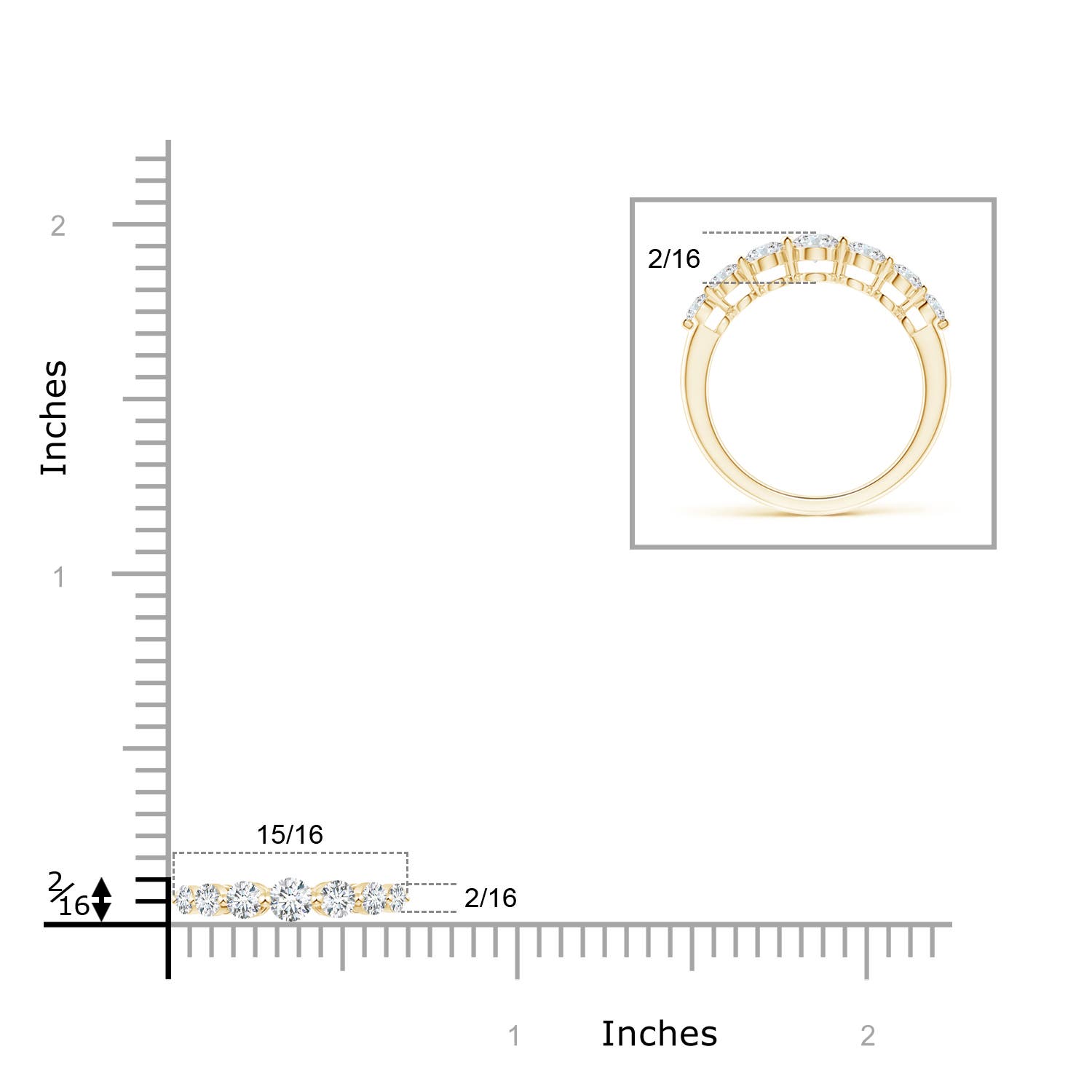 F-G, VS / 0.81 CT / 14 KT Yellow Gold