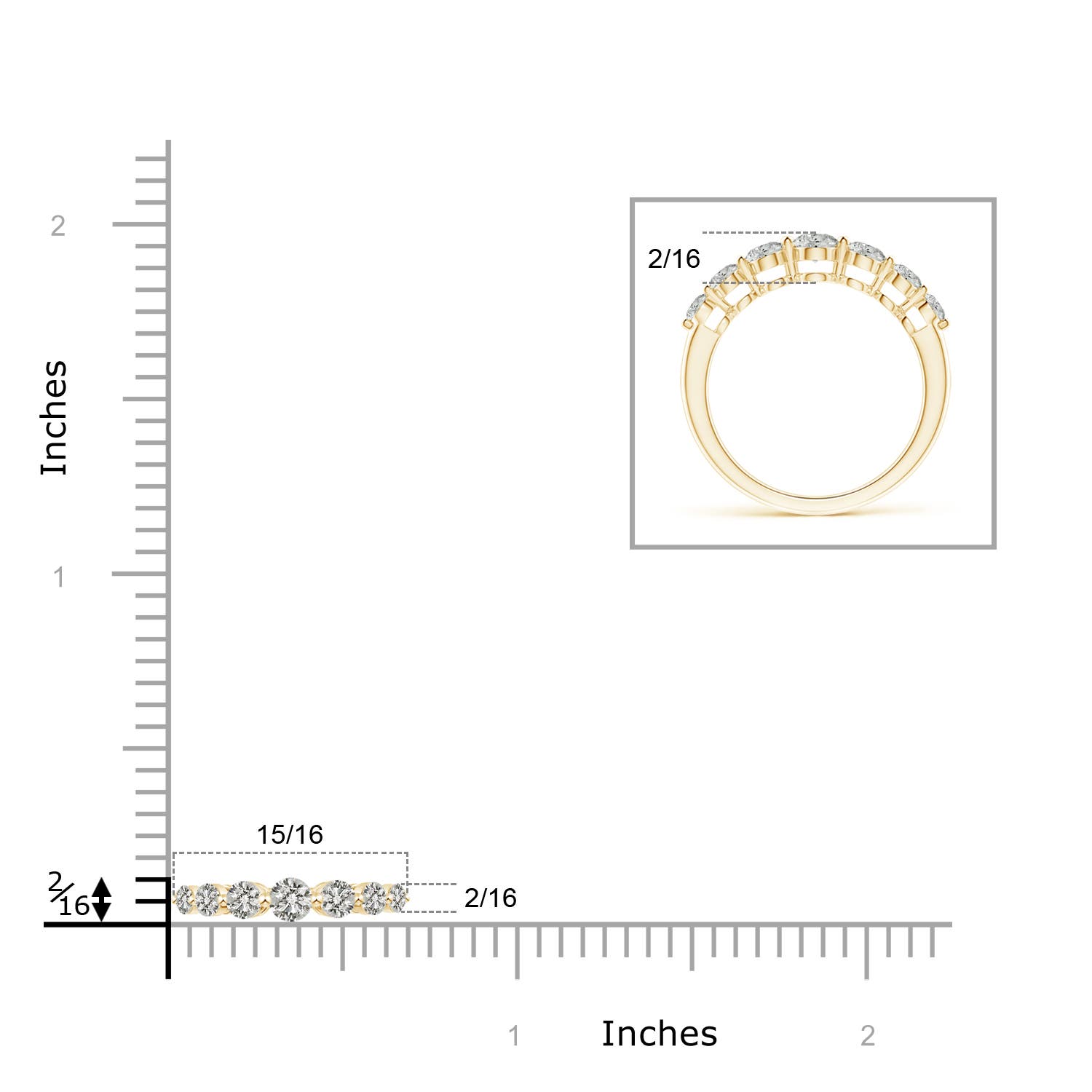 K, I3 / 0.81 CT / 14 KT Yellow Gold