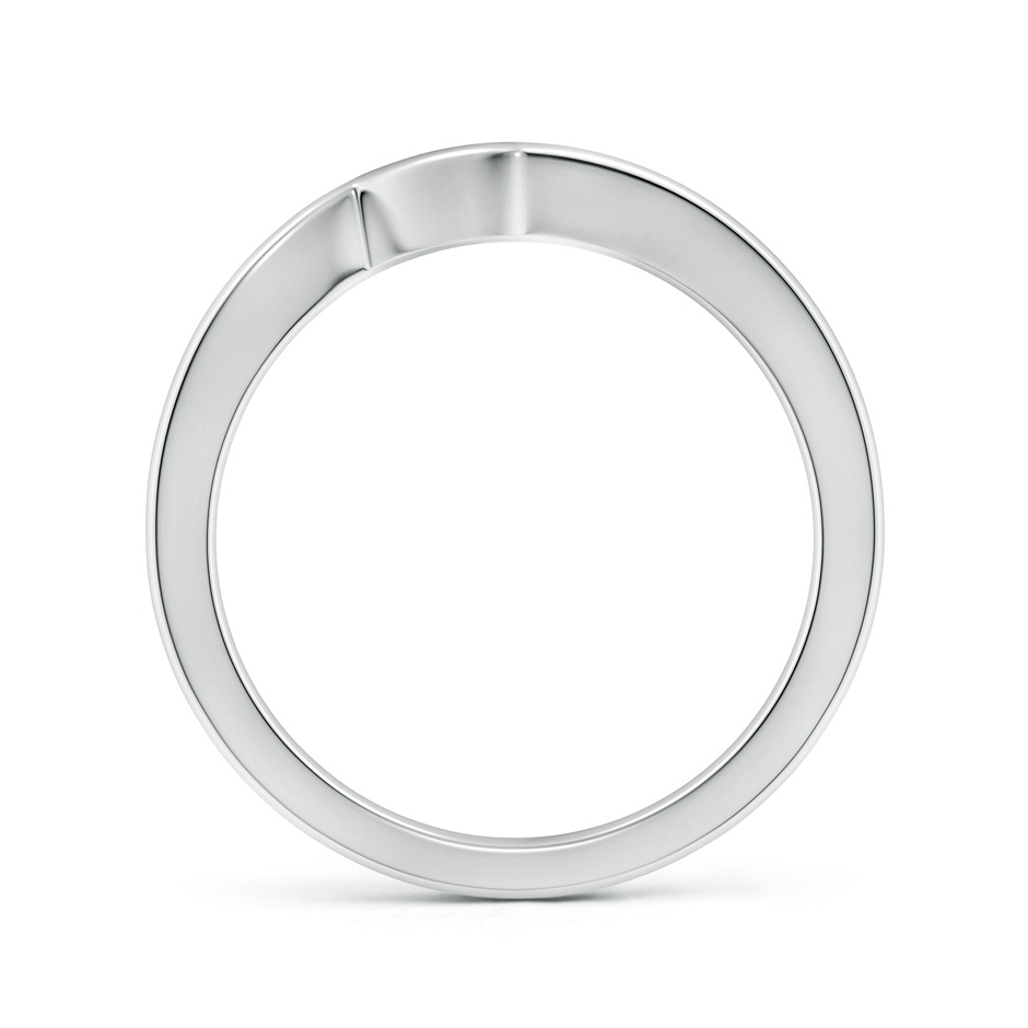 1.8 Contoured Comfort Fit Wedding Band in 18K White Gold side 199