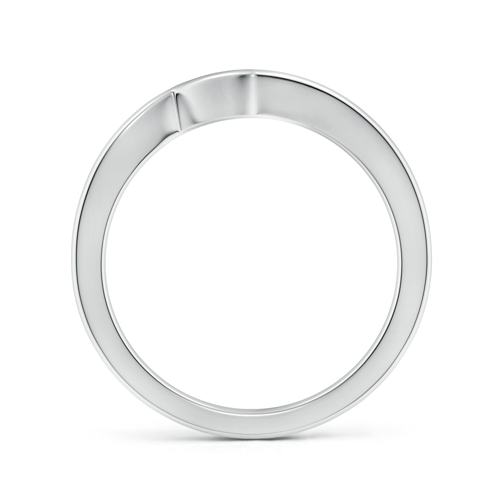 1.8 Contoured Comfort Fit Wedding Band in White Gold Side-1