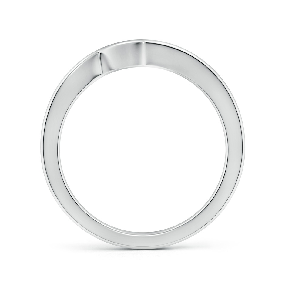 1.8 Contoured Comfort Fit Wedding Band in White Gold side-1