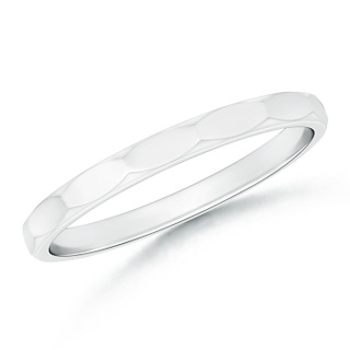 2 90 Polished Faceted Surface Classic Women's Wedding Band in P950 Platinum
